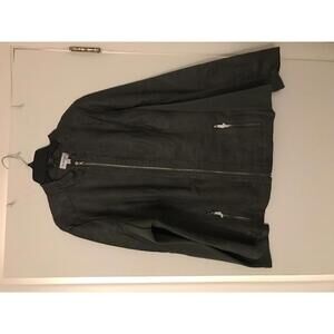 Avenue Women's Faux Leather Jacket with Zipper Closure